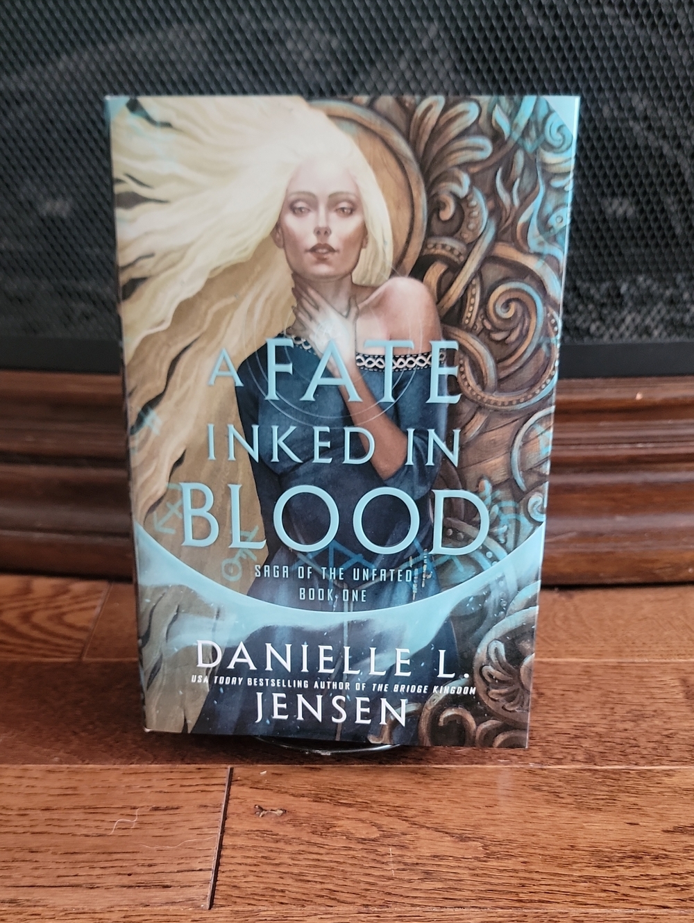 "A Fate Inked in Blood" Hardcover - Blue/Cream Cover